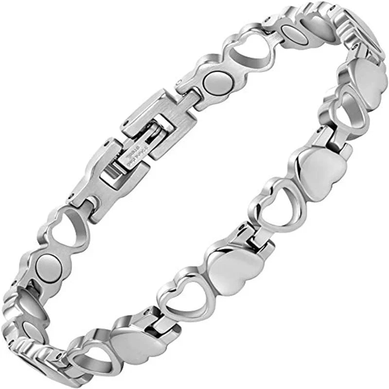 Women's Ultra Strength Copper Magnetic Bracelet (Hearts XO)